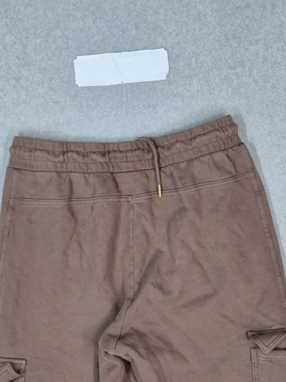 Gymshark Men Activewear Pants M Brown Rest Day Essentials Jogger Cargo Pockets